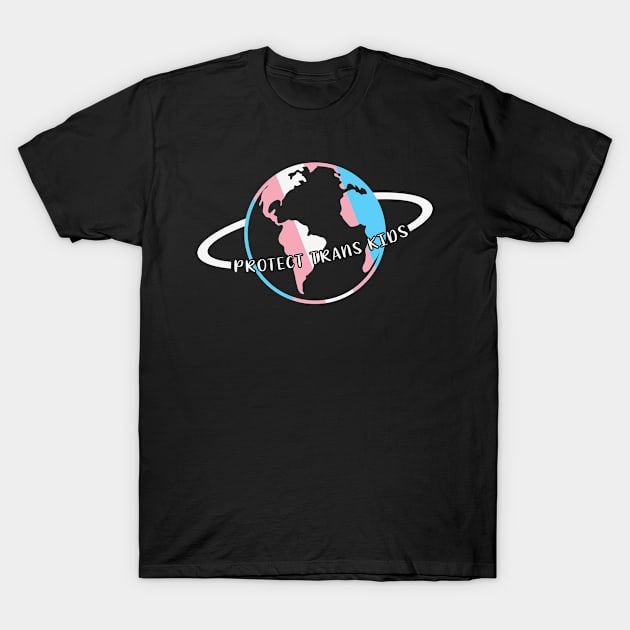 Protect Trans Kids World maps T-Shirt by Thomas Mitchell Coney